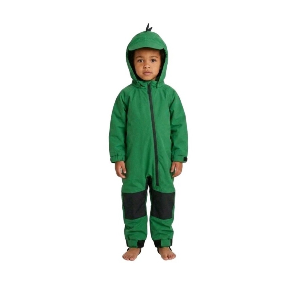 Cuddle Club Green Dinosaur Rain Suit Kids 18-24 mo Toddler Zip Mud Waterproof